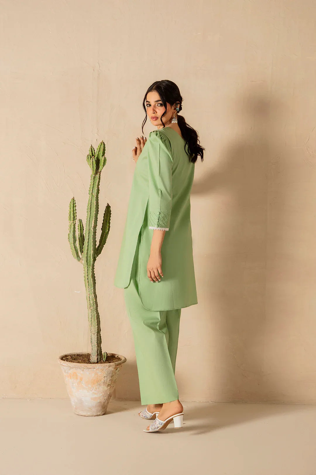 Pastel 2pc Solid Dress - SERAH