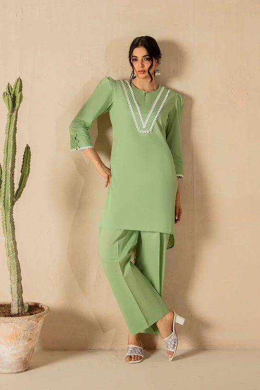 Pastel 2pc Solid Dress - SERAH